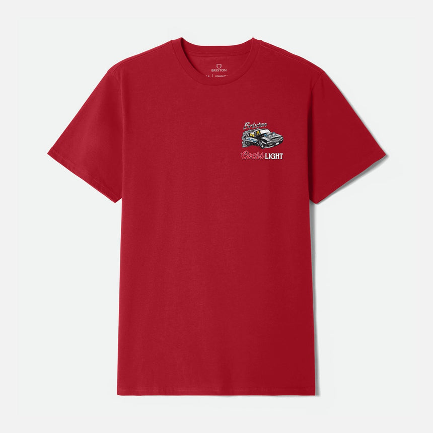 BRIXTON X Coors Light Raceway Tee - Coors Red
