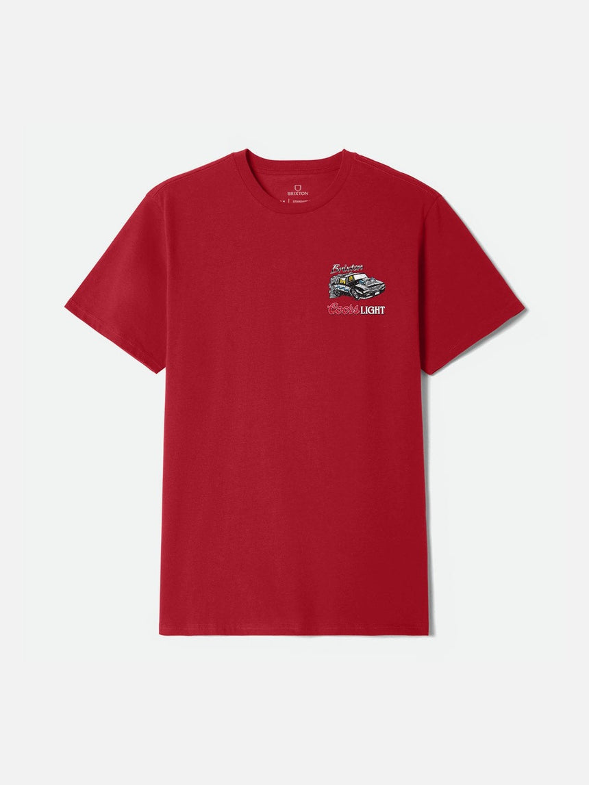 BRIXTON X Coors Light Raceway Tee - Coors Red