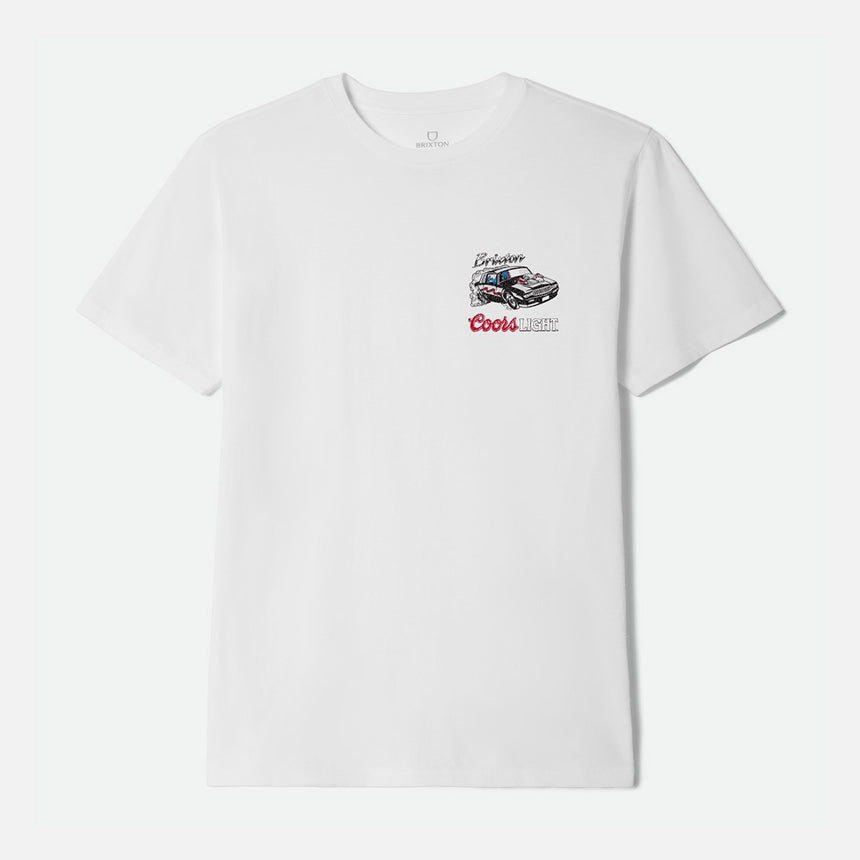 BRIXTON X Coors Light RacewayTee - White