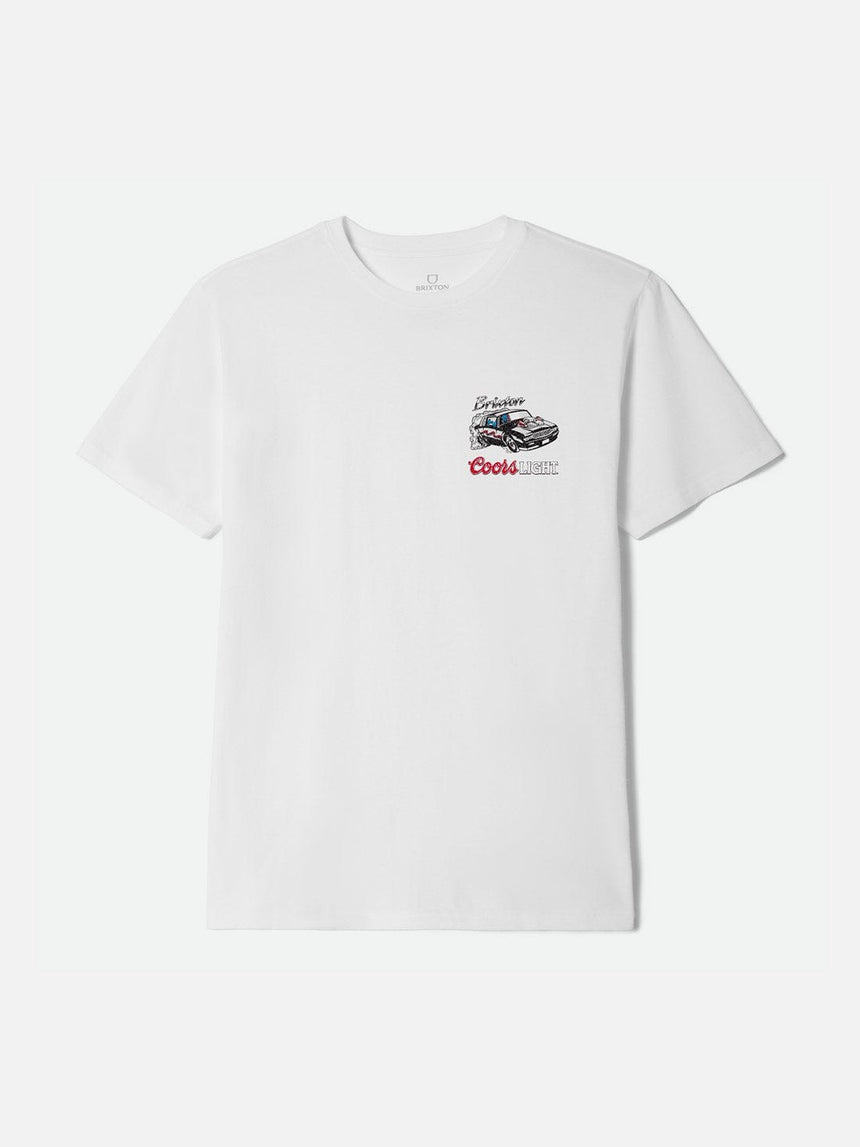 BRIXTON X Coors Light RacewayTee - White
