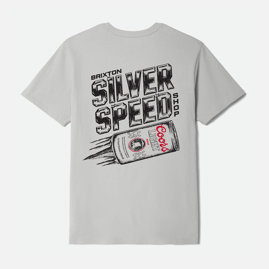 BRIXTON X Coors Light Silver Speed Tee - Silver