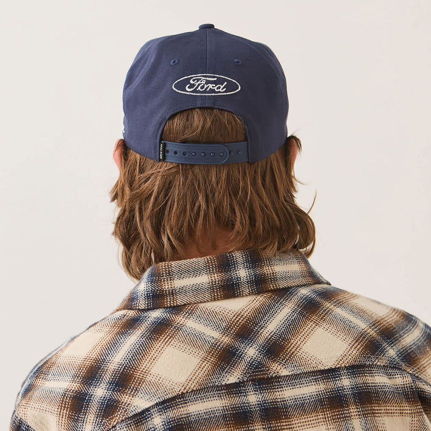 BRIXTON X Ford Built Tough Snapback - American Navy/Wimbledon White