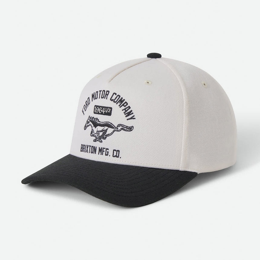 BRIXTON X Ford Mustang Snapback - Wimbledon White/Burnt Rubber