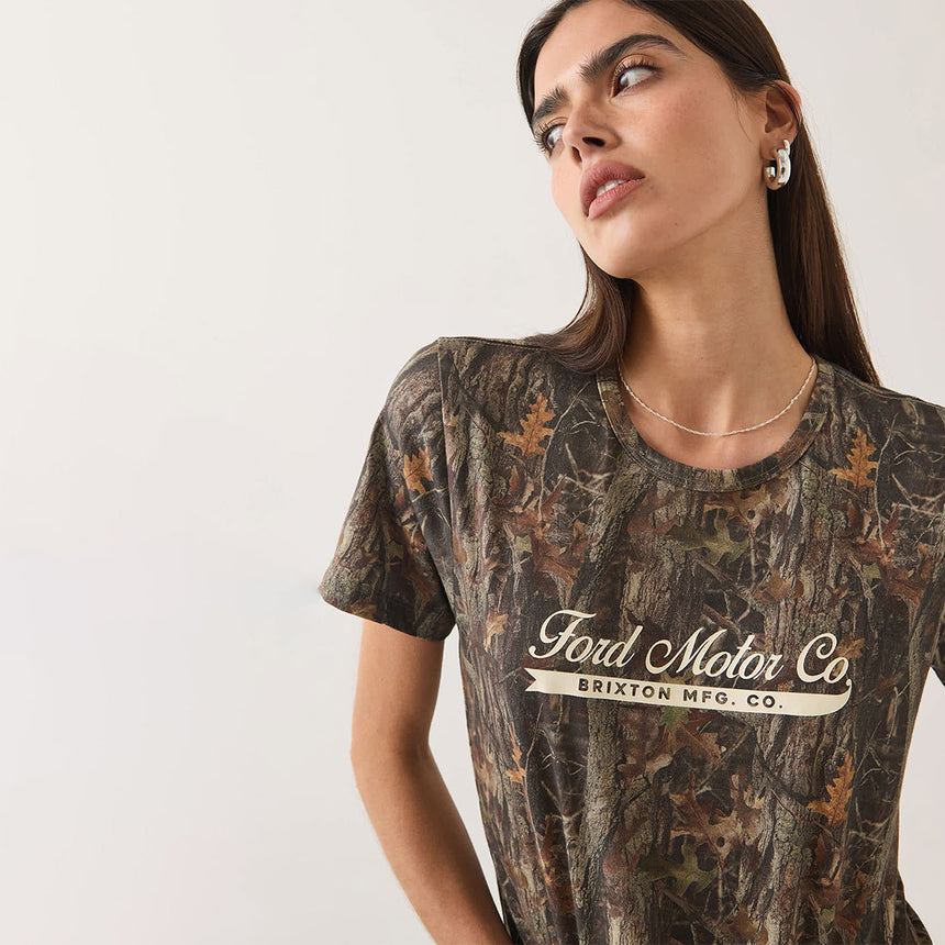 BRIXTON X Ford Women's Tee - Boxwood Green