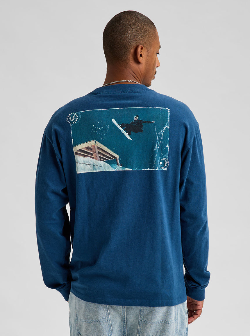 BURTON 50th 90's Long Sleeve Tee - Selvedge Blue