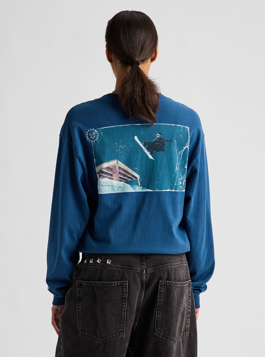 BURTON 50th 90's Long Sleeve Tee - Selvedge Blue