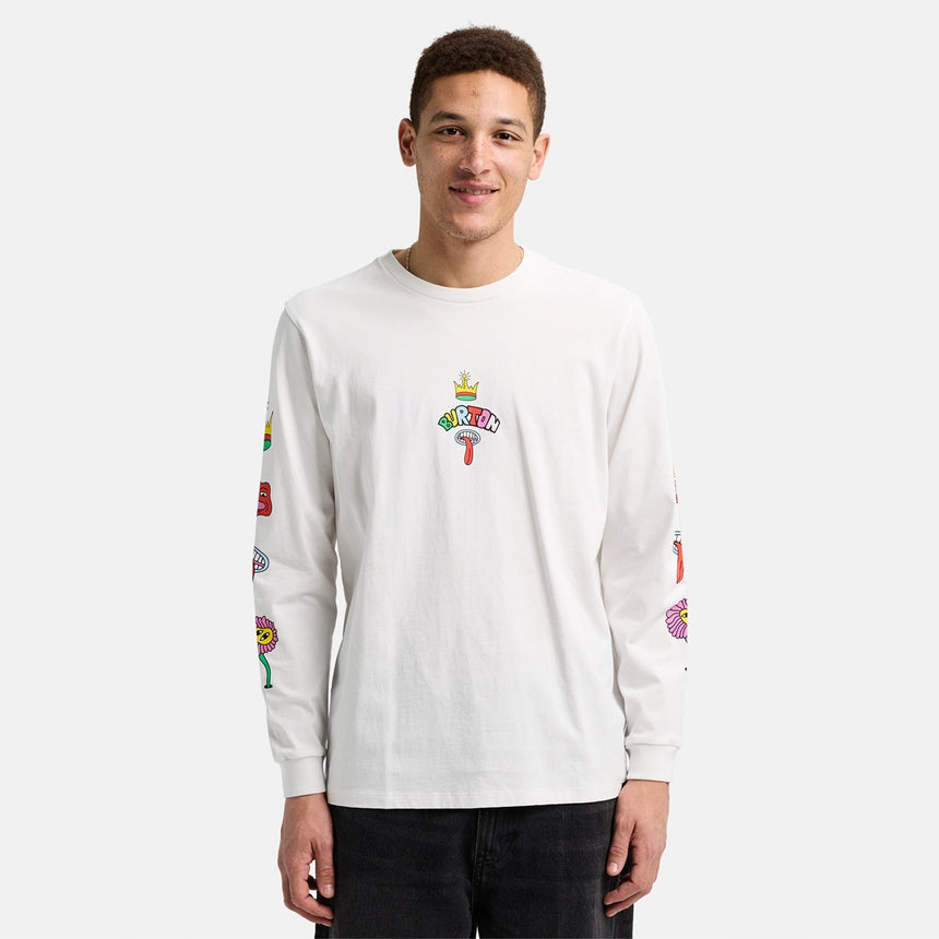 BURTON Counterbalance 26 Long Sleeve Tee - Stout White