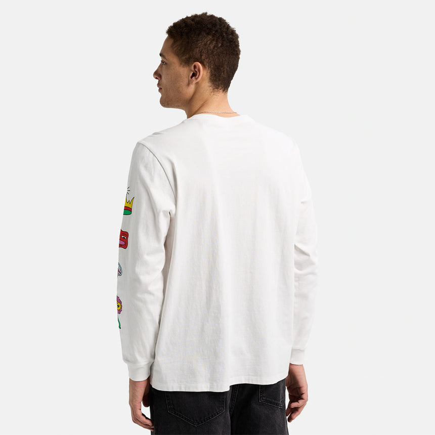 BURTON Counterbalance 26 Long Sleeve Tee - Stout White