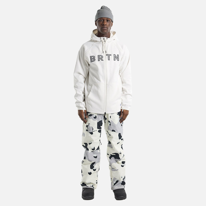 BURTON Crown Weatherproof Full Zip Hood - Stout White
