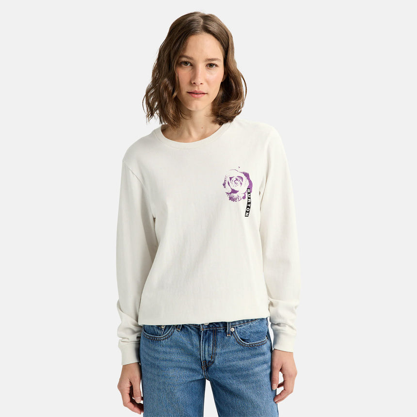 BURTON Heavyweight PJ Artist Long Sleeve Tee - Stout White