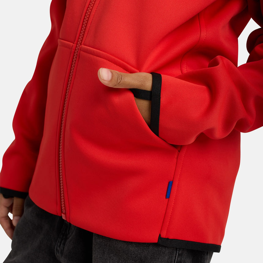 BURTON Kids' Crown Weatherproof Full Zip Hood - Flame Scarlet