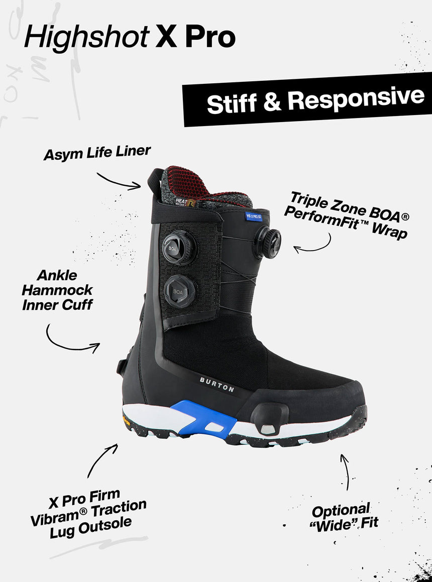 BURTON Men's Highshot X Pro Step On Boots 2027 - Dried Moss/Multi