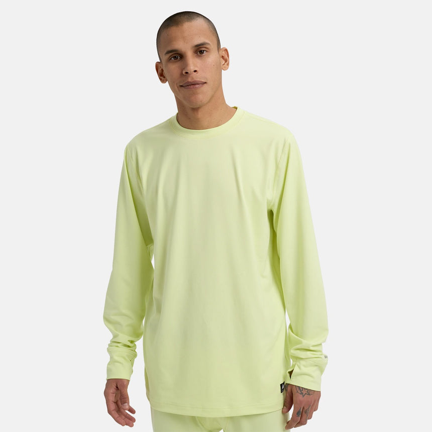 BURTON Midweight Base Layer Crew - Glow Yellow Green