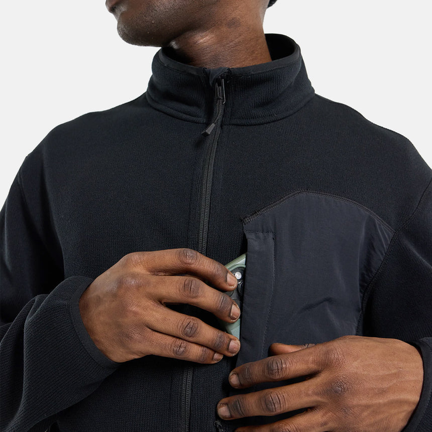 BURTON Runin Fleece Full Zip - True Black