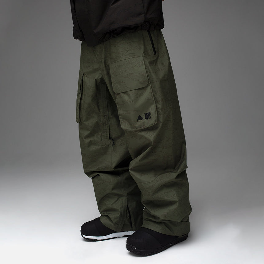 BURTON UNDEFEATED Gore-Tex 2L Bib Pant - Olive Camo
