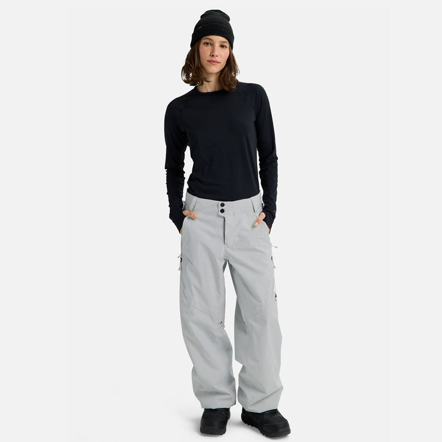 BURTON Women's Reserve 2L Relaxed Pant 2026 - Gray Cloud