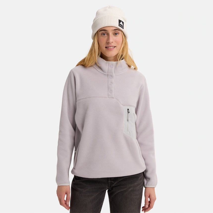 BURTON Women's Cinder Fleece Pullover - Washed Lavender