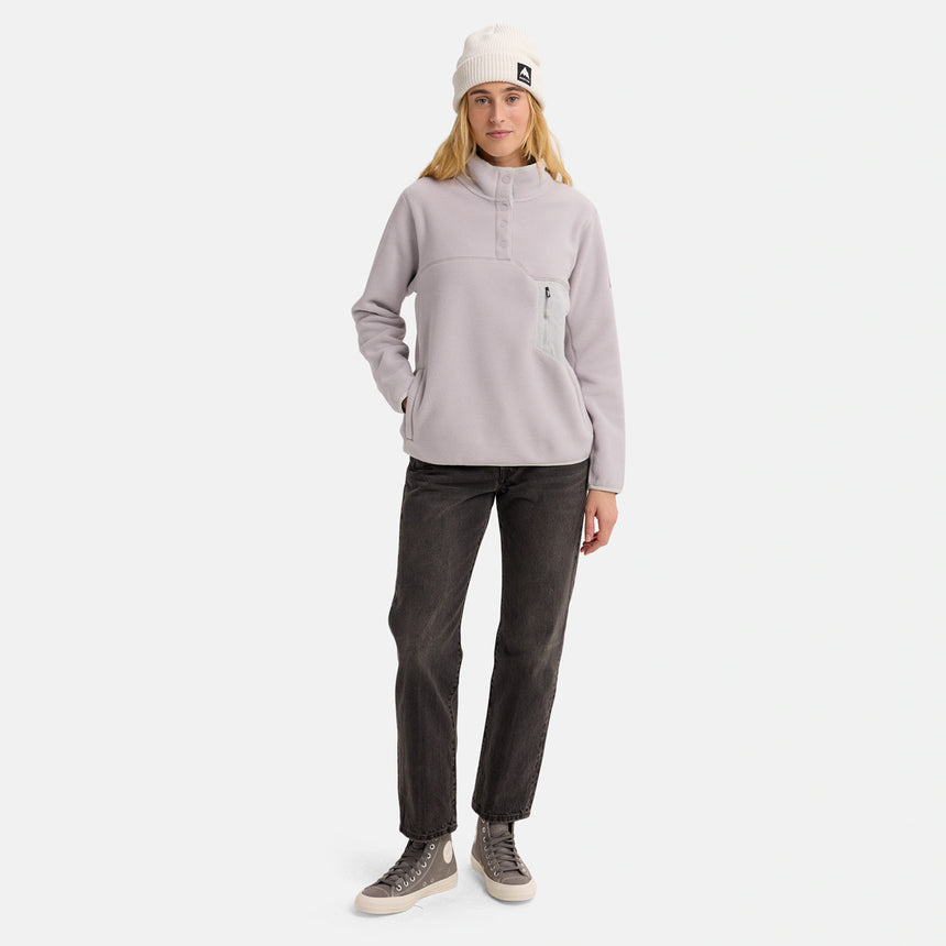 BURTON Women's Cinder Fleece Pullover - Washed Lavender