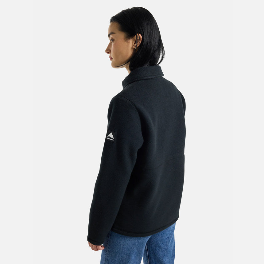 BURTON Women's Cinder Fleece Shirt - True Black