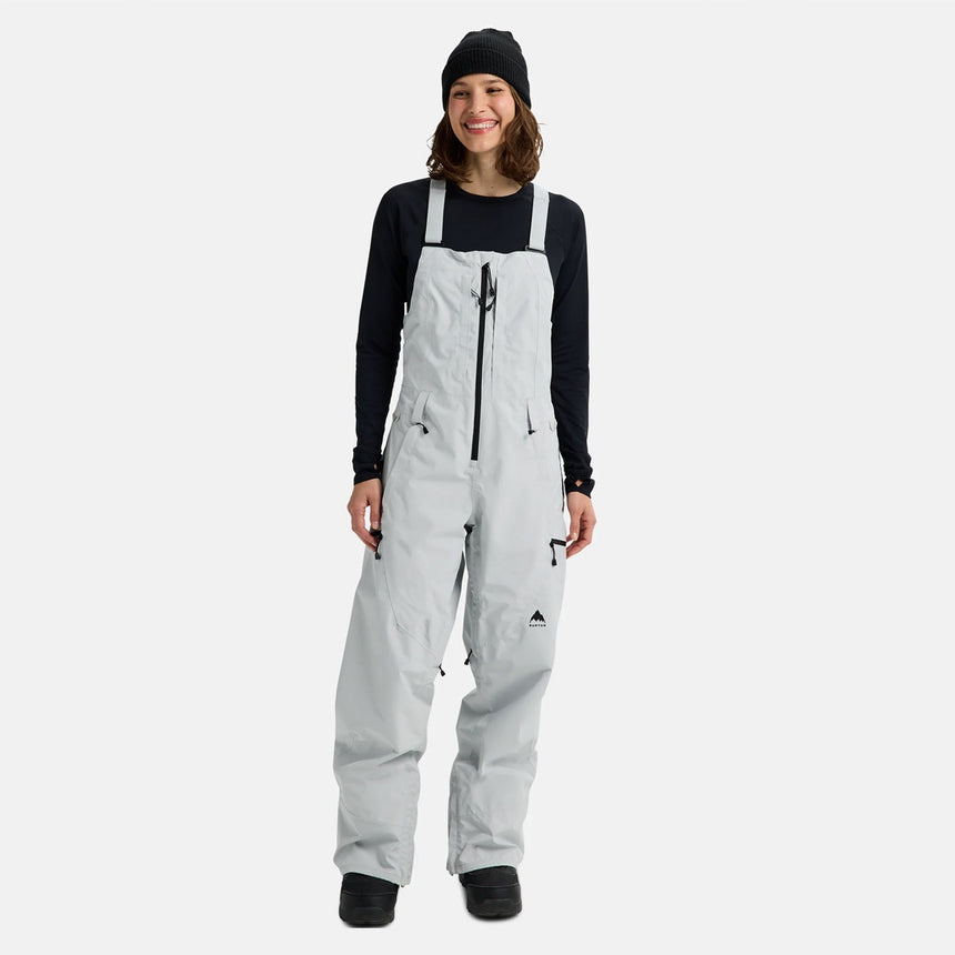 BURTON Women's Gore-Tex 2L Reserve Bib Pant 2026 - Gray Cloud