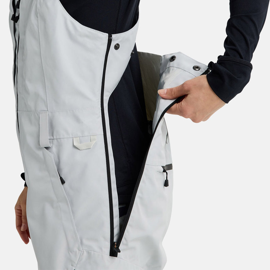 BURTON Women's Gore-Tex 2L Reserve Bib Pant 2026 - Gray Cloud