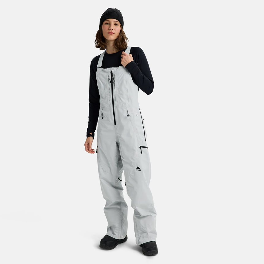 BURTON Women's Gore-Tex 2L Reserve Bib Pant 2026 - Gray Cloud