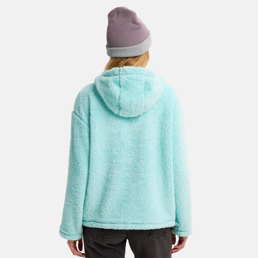 BURTON Women's Lemma Fleece Pullover Hood - Light Teal