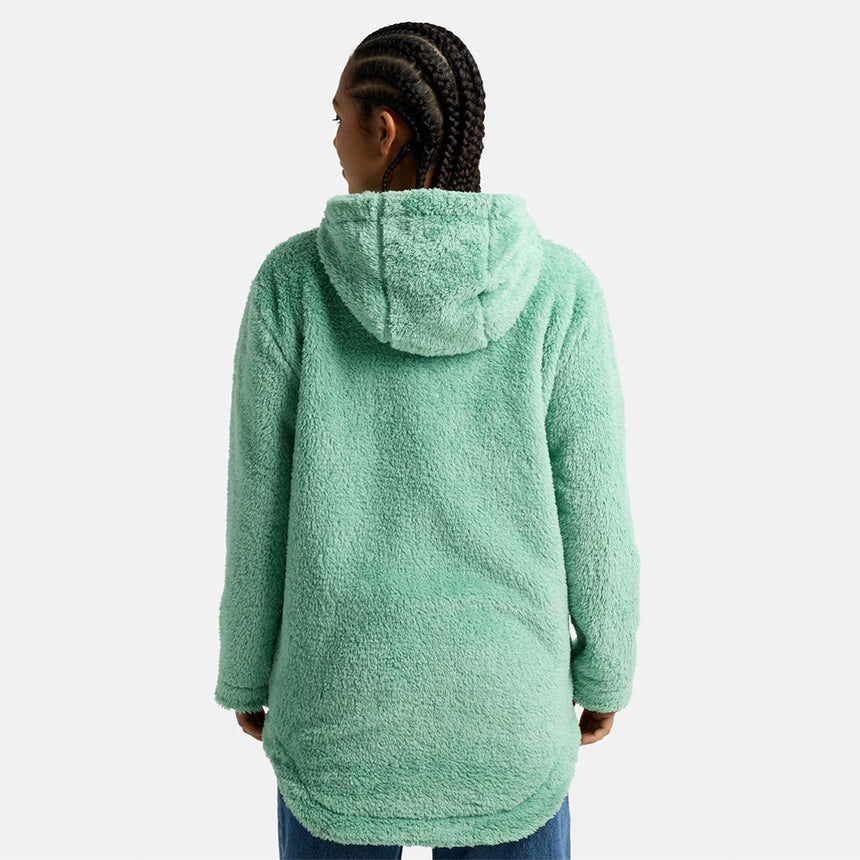 BURTON Women's Minxy Hi-Loft Fleece Full Zip Hood - Soft Sage