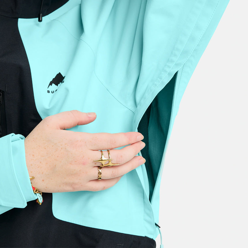 BURTON Women's Reserve 3L Jacket - True Black/Light Teal