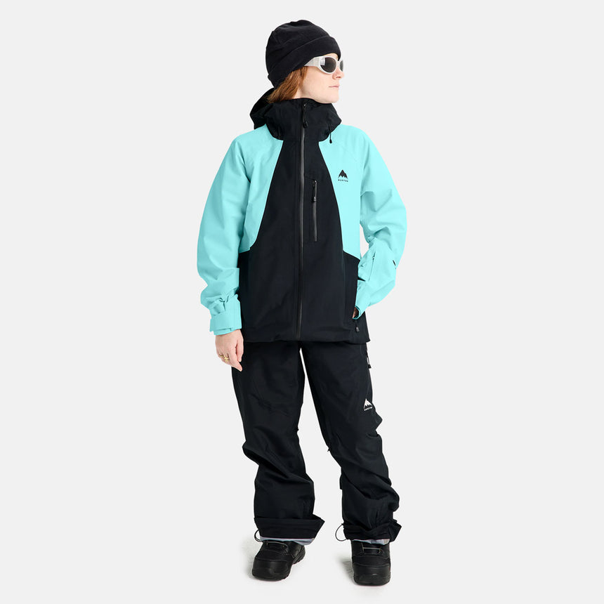 BURTON Women's Reserve 3L Jacket - True Black/Light Teal