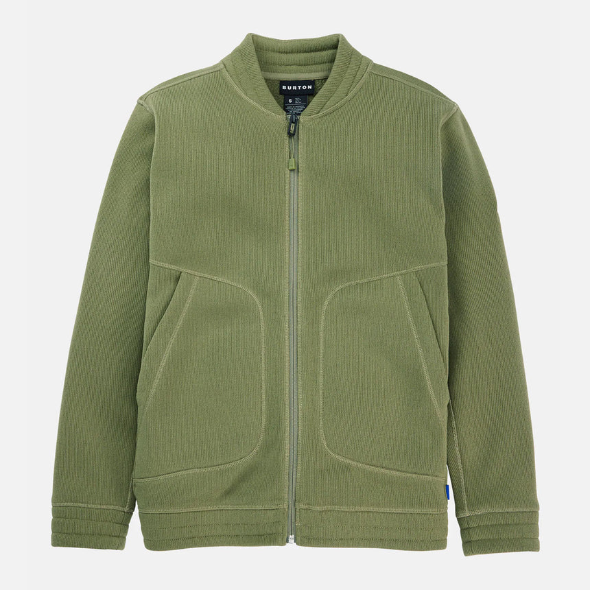 BURTON Women's Runin Fleece Full Zip - Forest Moss