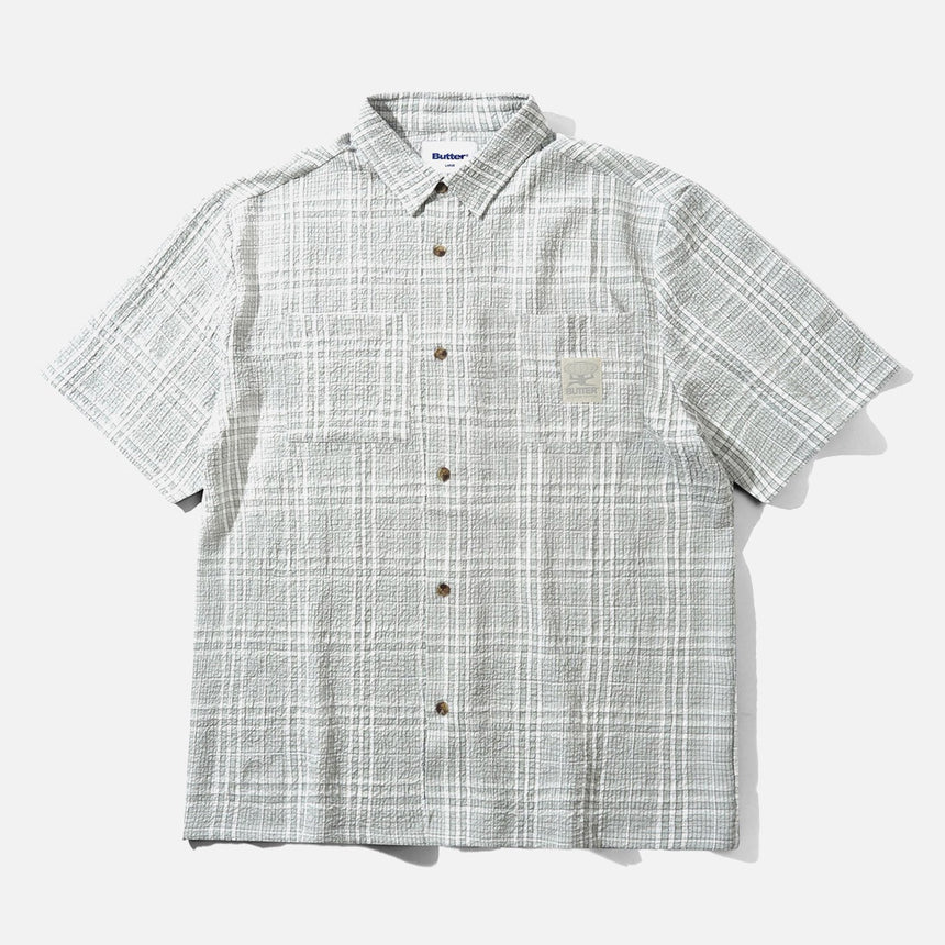 BUTTER GOODS Equipment S/S Shirt - Light Grey