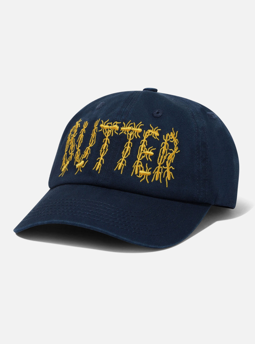 BUTTER GOODS Ants 6 Panel Cap - Washed Navy