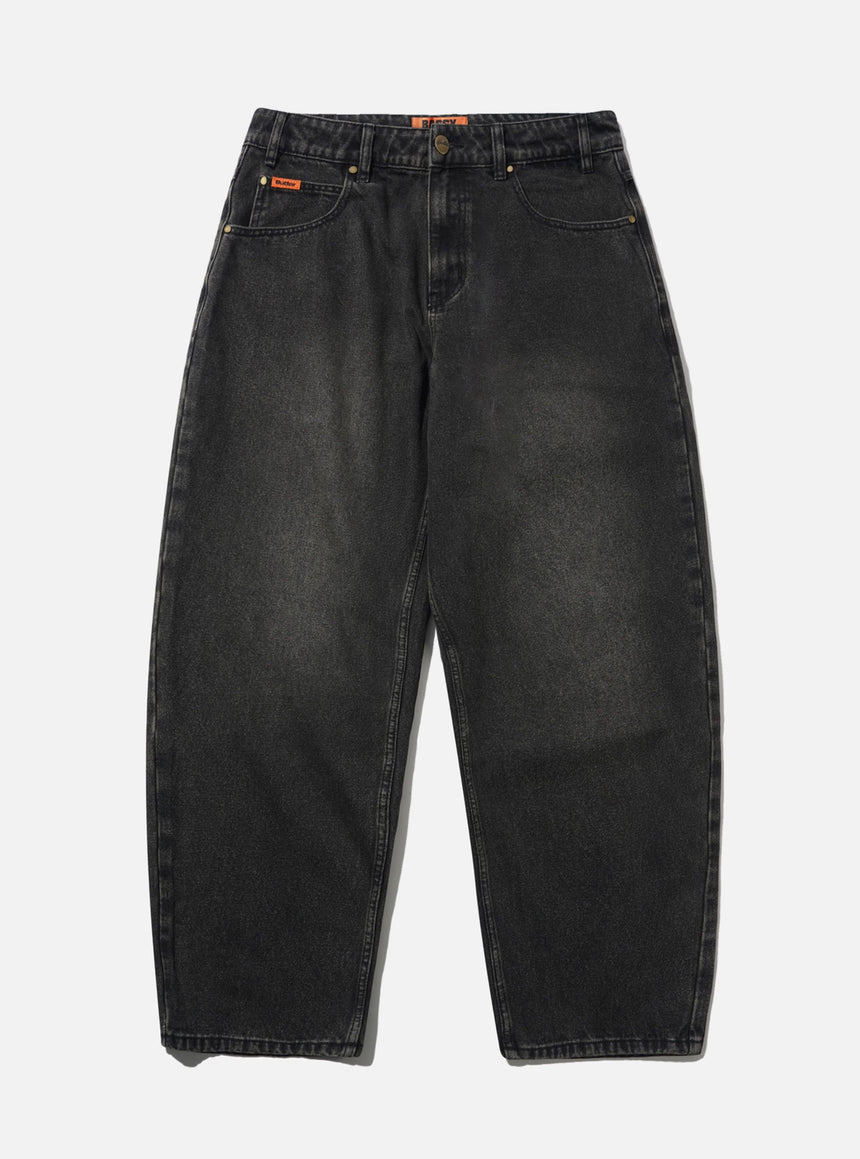 BUTTER GOODS Baggy Denim Jeans - Faded Black