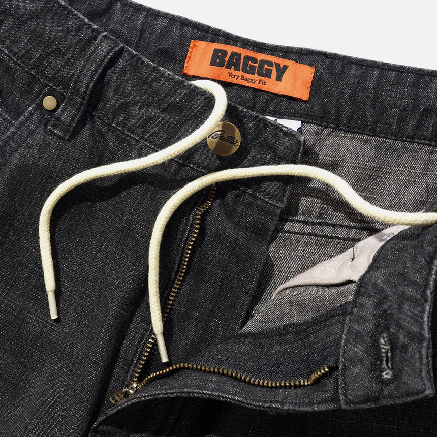 BUTTER GOODS Baggy Denim Jeans - Slub Black