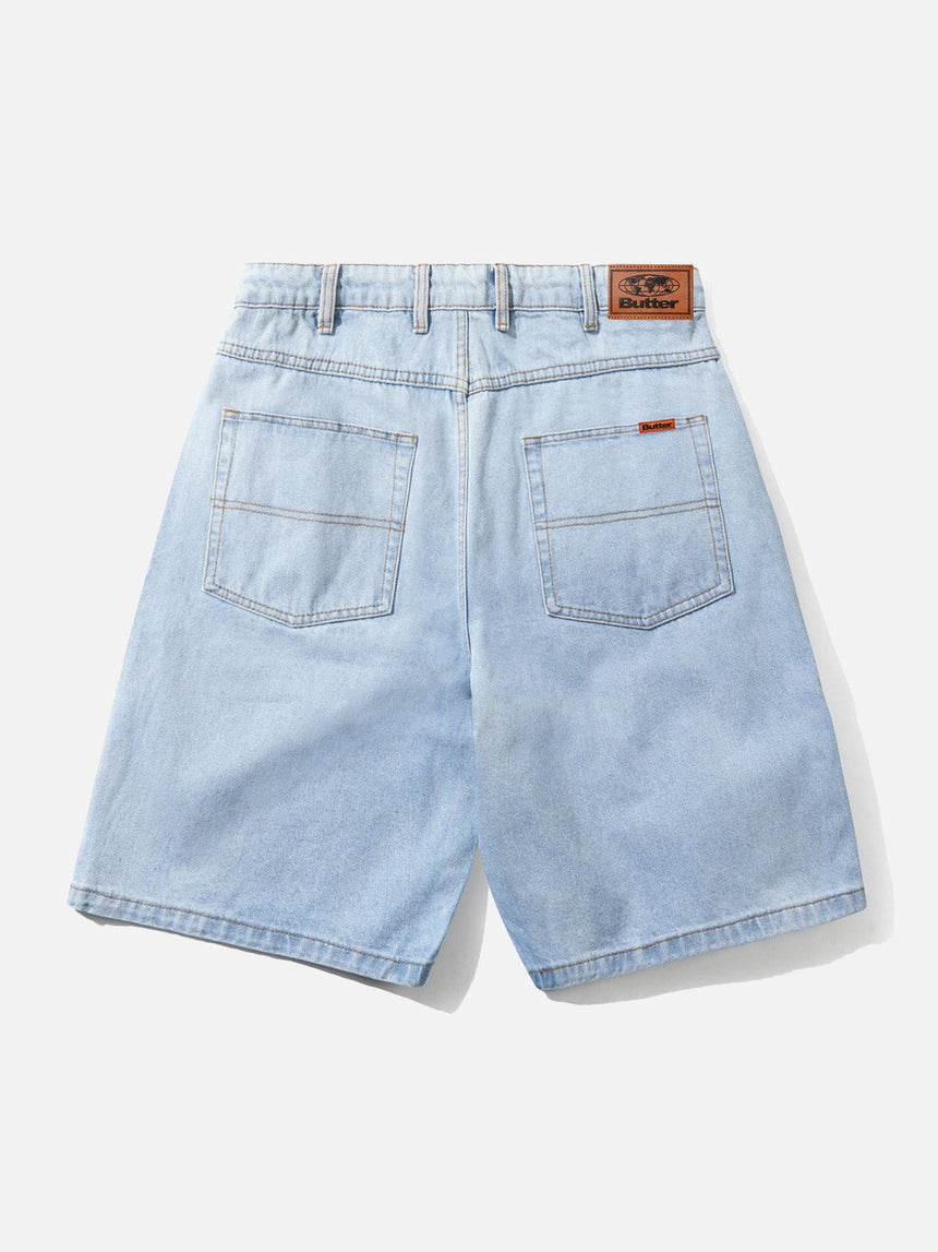 BUTTER GOODS Baggy Denim Shorts - Light Blue