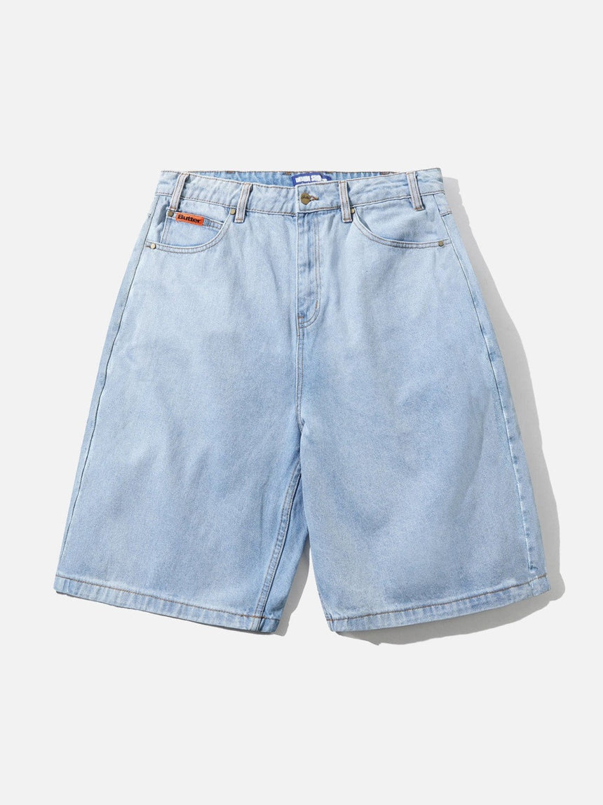 BUTTER GOODS Baggy Denim Shorts - Light Blue
