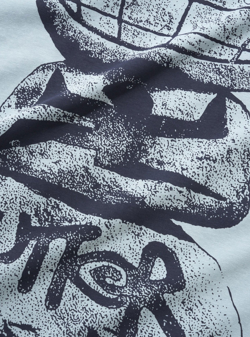 BUTTER GOODS Boulder Terrain Tee - Grey Blue
