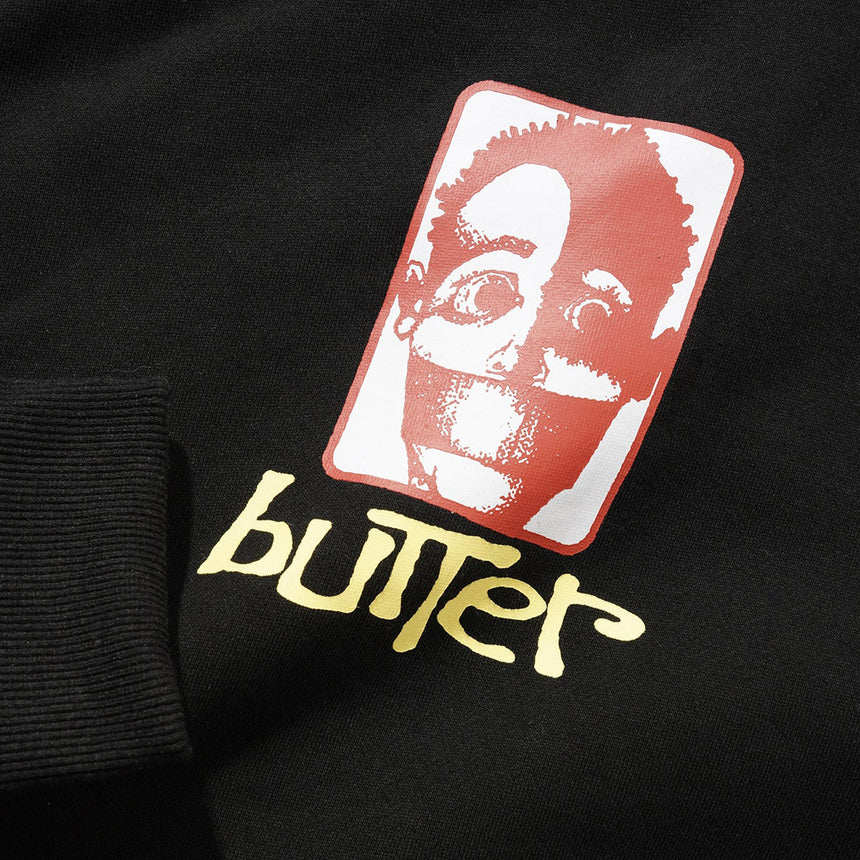 BUTTER GOODS Bound Pullover Hood - Black