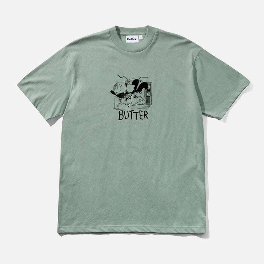 BUTTER GOODS Channel Tee - Dull Mint