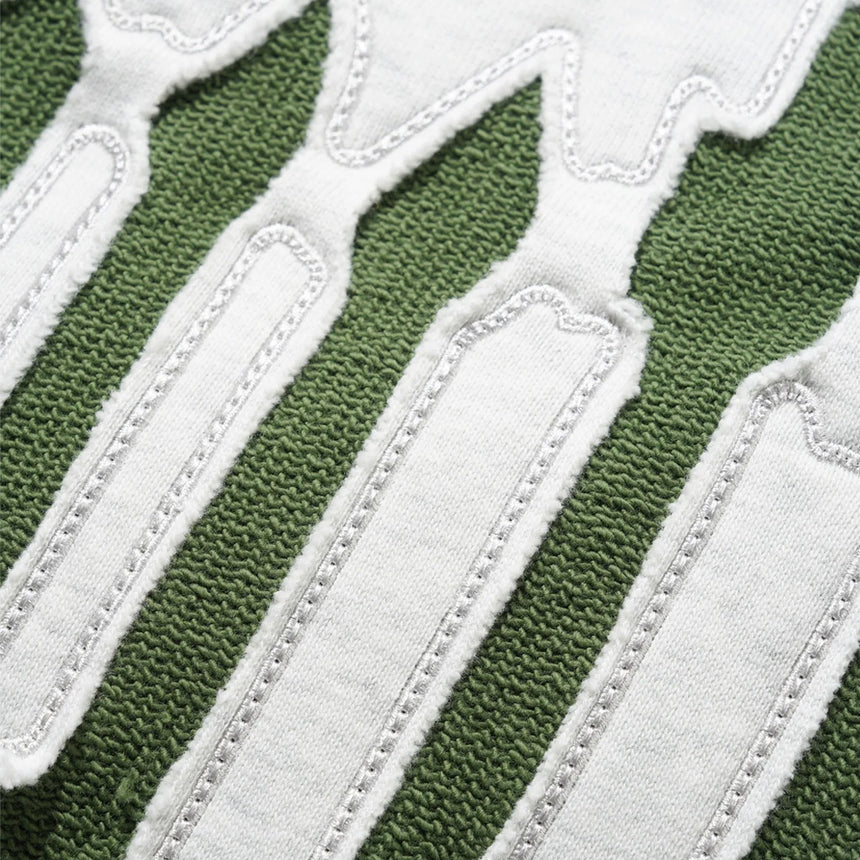BUTTER GOODS Cut Out Applique Crew - Ash