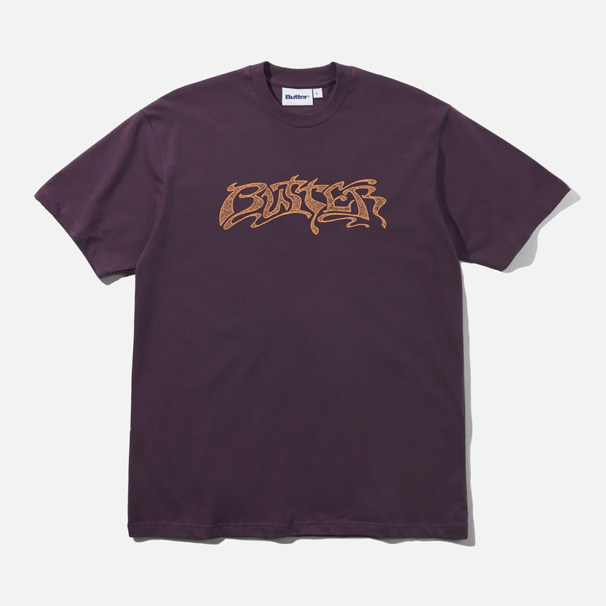 BUTTER GOODS Drummer Tee - Eggplant