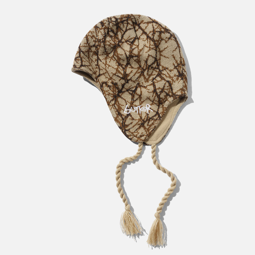 BUTTER GOODS Ear Flap Beanie - Thorn