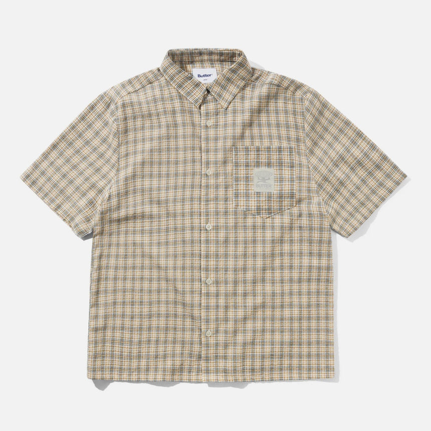 BUTTER GOODS Equipment Short Sleeve Shirt - Copper