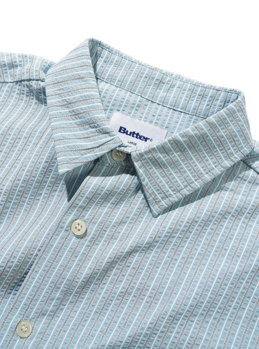 BUTTER GOODS Equipment Short Sleeve Shirt - Sky