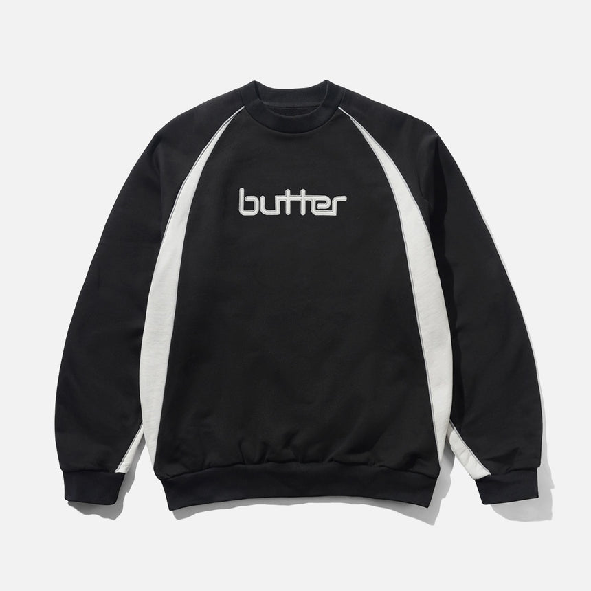 BUTTER GOODS Match Crewneck - Black