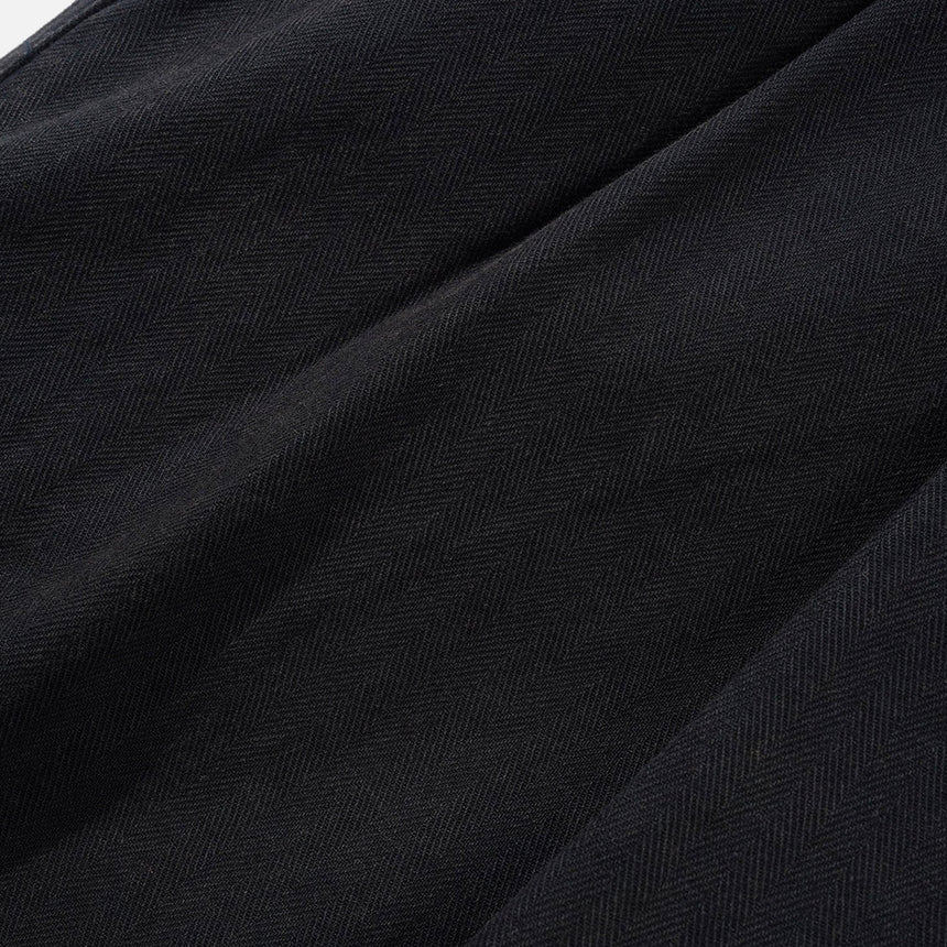 BUTTER GOODS Pleated Trousers - Washed Black