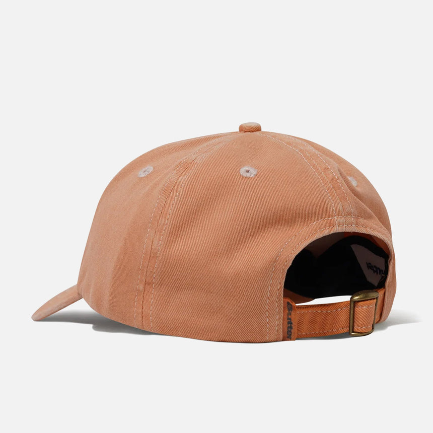 BUTTER GOODS Rounded Logo 6 Panel Cap - Washed Orange