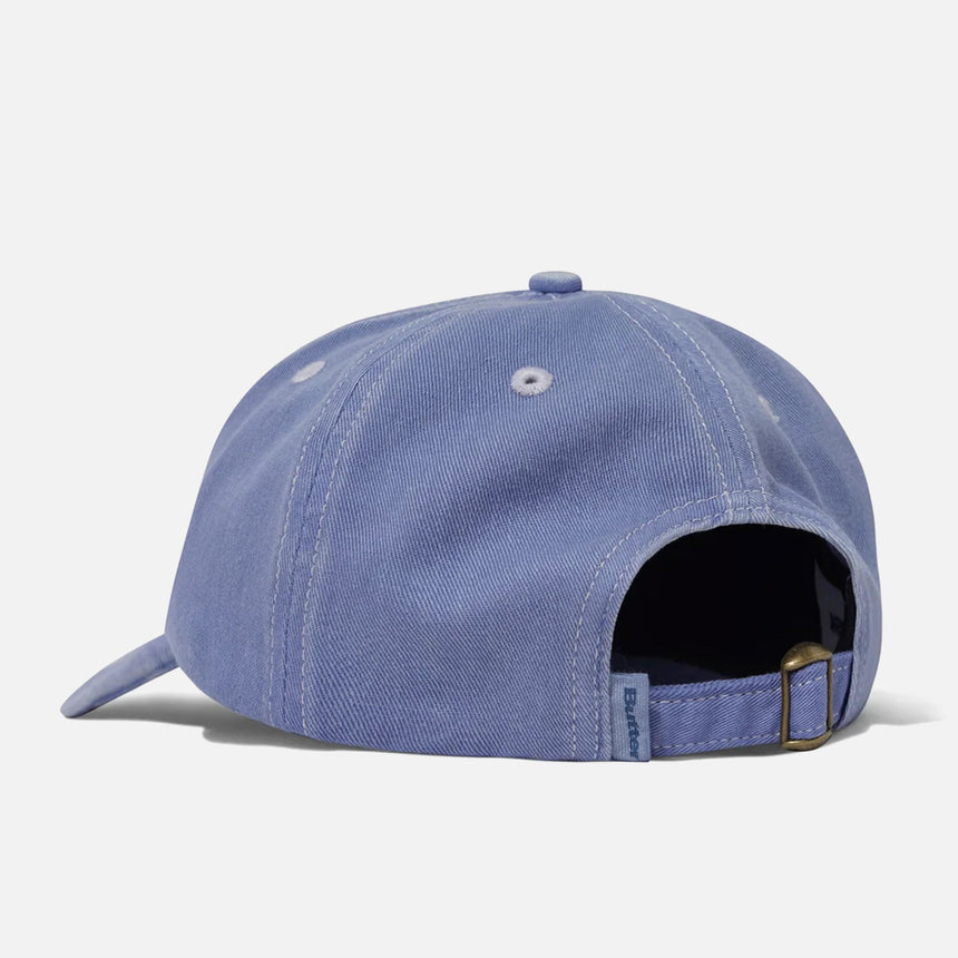 BUTTER GOODS Rounded Logo 6 Panel Cap - Washed Sky