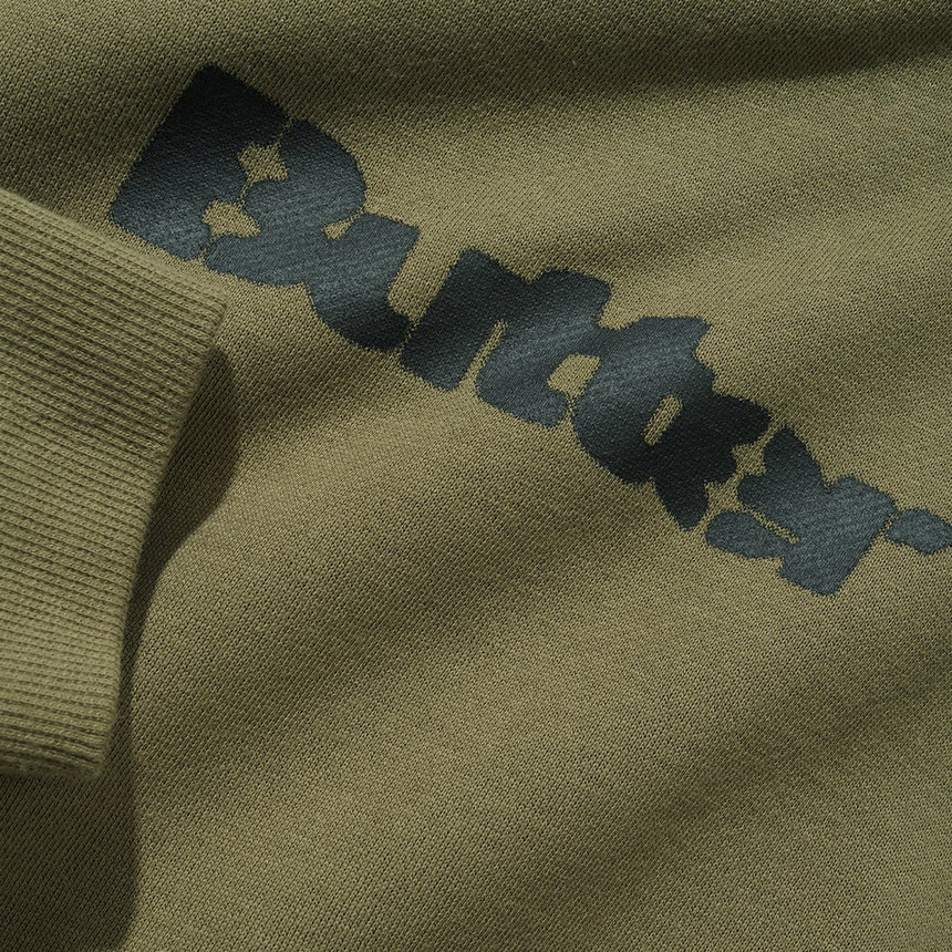 BUTTER GOODS Stencil Logo Pullover Hood - Army